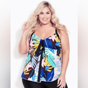 Avenue NWT Multi-color Swim Top